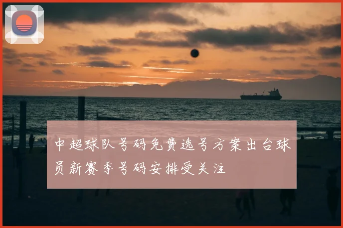 中超球队号码免费选号方案出台球员新赛季号码安排受关注